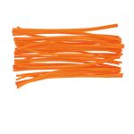 Drátek plyšový 30 cm 40 ks oranžový neon