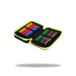 Penál 2 zipy Jumper Gradient Lemon - vybavený