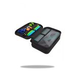 Penál 3 zipy Jumper DAISY BLACK - vybavený