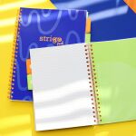 Blok A4/100l 80g NEON modrý spirála s rozřaďovačem