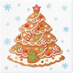 Ubrousky PAW Dekor L (20ks) Ginger Christmas