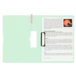 Dvojdeska STRIGO A4 s bočním klipem - mentolová