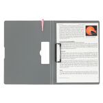 Dvojdeska STRIGO A4 s bočním klipem - šedá