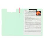 Dvojdeska STRIGO A4 s horním klipem - mentolová