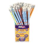 Tužka s gumou STRIGO HB PLASTIC TRIO - výřez