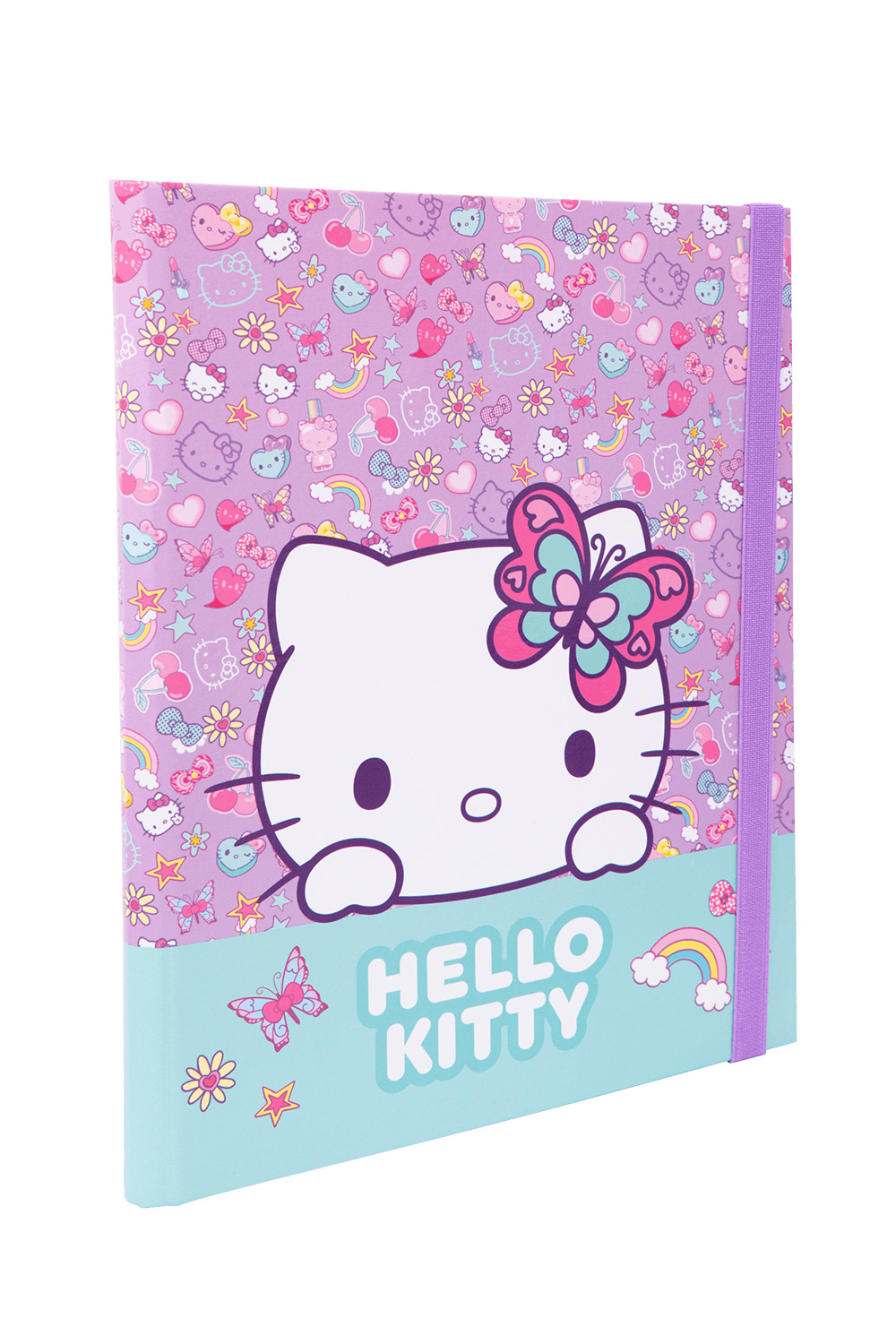 Desky na sešity A4 s širokou gumou - Hello Kitty vzor 2