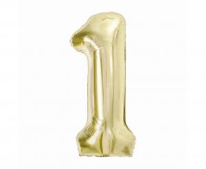 Balónek fóliový BEAUTY&CHARM 85 cm champagne "1"