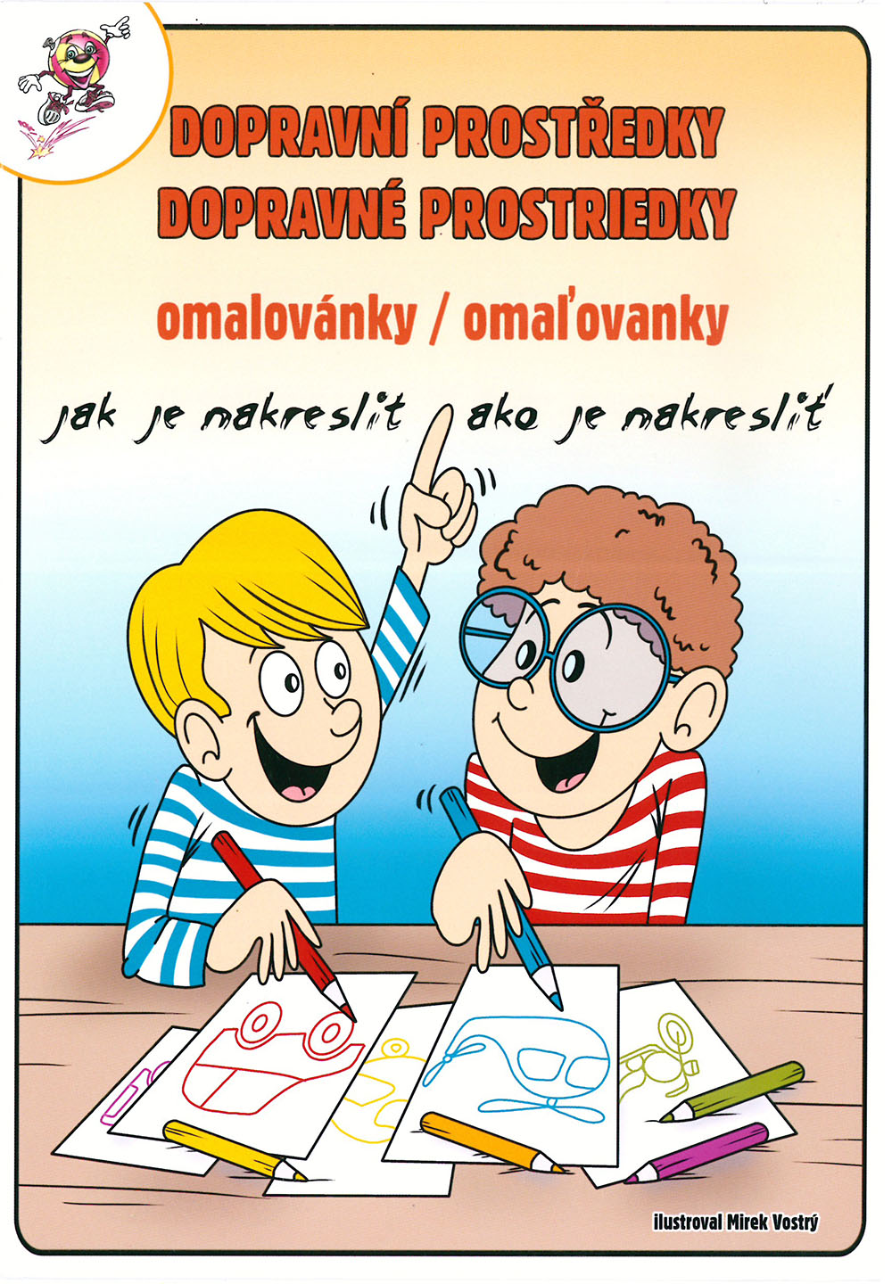 MP omalovánky LUX Dopravní prostředky