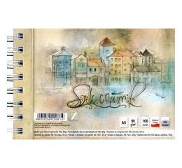 Skicák v deskach  A6/100l 90g SP KRESKA