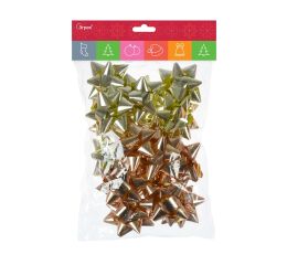 Dekorační samolepící rozety - Zlaté 16 ks