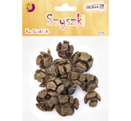 Šišky k dekoraci 3 cm 12 ks