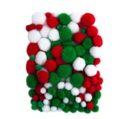 Bambule mix velikosti: bílé, červené, tm. zelené