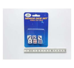 Hrací kostky 1,5 cm 6 ks