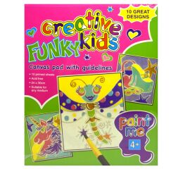 Plátno A4 10 listů s předlohou