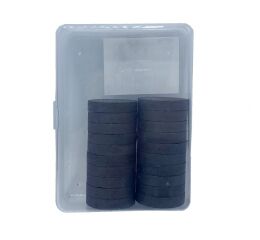 Magnety černé 25 mm 20 ks