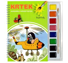 Omalovánky A5 s barvami - Krtek
