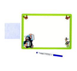 Stíratelná tabulka Krtek - zelená