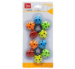 Magnety beruška barevné 10 ks