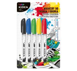 Fixy na textil a obuv 5 barev KIDEA