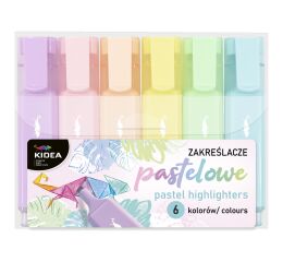 Zvýrazňovače pastelové 6 barev KIDEA
