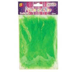 Peříčka dekorační 50 ks sv. zelená