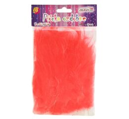 Peříčka dekorační 50 ks sv. červená