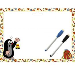 Stíratelná tabulka Krtek