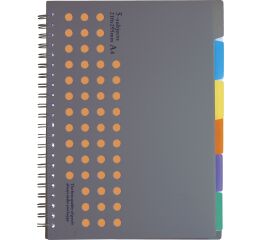 Blok spirálový A4 120l Dots čtv.