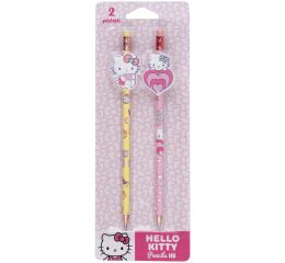 Tužka s gumou a figurkou Hello Kitty 2 ks na blistru vzor 2