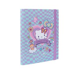 Desky na sešity A5 s širokou gumou - Hello Kitty vzor 1