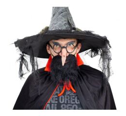 Párty čarodějnický nos s brýlemi