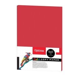 Xeropapír OPTIMA 80g A4 100l červený intensive