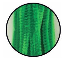 Drátky plyšové 6 mm x 30 cm zelené 40 ks