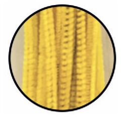 Drátky plyšové 6 mm x 30 cm žluté 40 ks