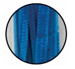 Drátky plyšové 6 mm x 30 cm modré 40 ks