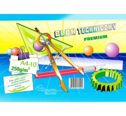 Skicák Premium A4 10l bílý 250g