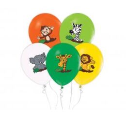 Balónky latexové 30 cm 5 ks Safari