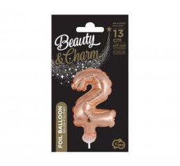 Fóliový balónek do dortu č.2 starorůžový