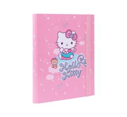 Desky na sešity A5 s širokou gumou - Hello Kitty vzor 2