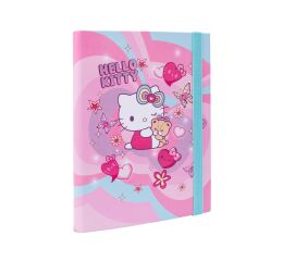 Desky na sešity A5 s širokou gumou - Hello Kitty vzor 3