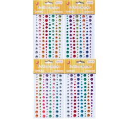 Kamínky samolepící mix barev a velikosti