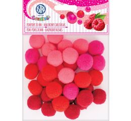 Bambule 20 mm červené odstříny