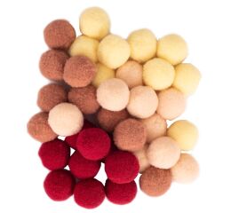 Bambule 20 mm hnědé odstíny