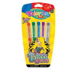 Colorino gelové pero 5ks TATOO blister