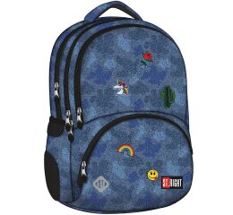 Studentský batoh St.Right Jeans & Badges BP07
