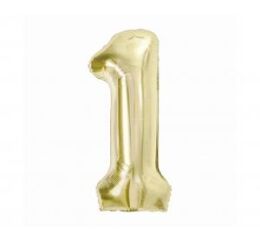 Balónek fóliový BEAUTY&CHARM 85 cm champagne "1"