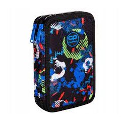 Penál 2 zipy FOOTBALL - vybavený