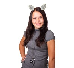 Párty zvířecí uši na sponce 2 ks