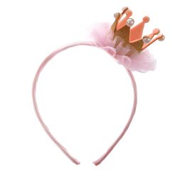 Párty čelenka korunka s perličkami