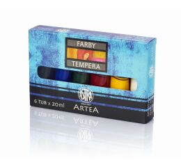 Temperové barvy ASTRA 6 barev po 20 ml